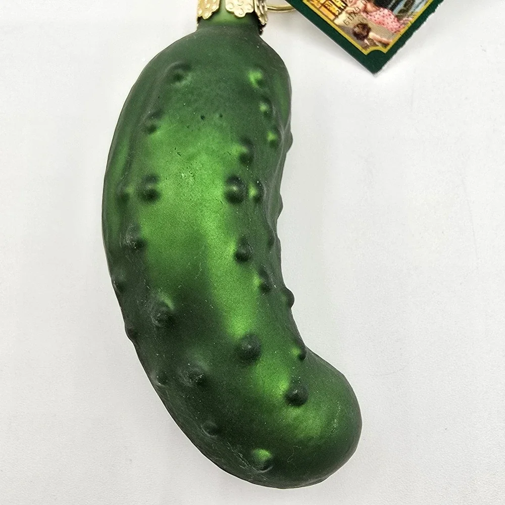 OWC Old World Pickle Blown‎ Glass Christmas Ornament Vintage 4
